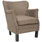 SAFAVIEH Corie Brown Club Chair - 26.6 x 28.9 x 29.3 - 27Wx29Dx29H