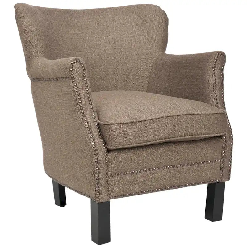 SAFAVIEH Corie Brown Club Chair - 26.6 x 28.9 x 29.3 - 27Wx29Dx29H