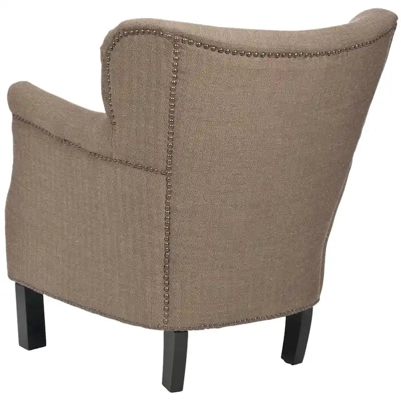 SAFAVIEH Corie Brown Club Chair - 26.6 x 28.9 x 29.3 - 27Wx29Dx29H