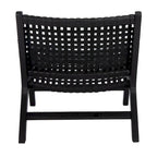 SAFAVIEH Theodora Leather Woven Accent Chair - 25.2 W x 31.5 L x 26.8 H - 25Wx31Dx27H