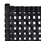 SAFAVIEH Theodora Leather Woven Accent Chair - 25.2 W x 31.5 L x 26.8 H - 25Wx31Dx27H