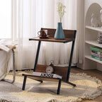 Ivinta Small End Table with Storage, Modern Simplistic Side Table