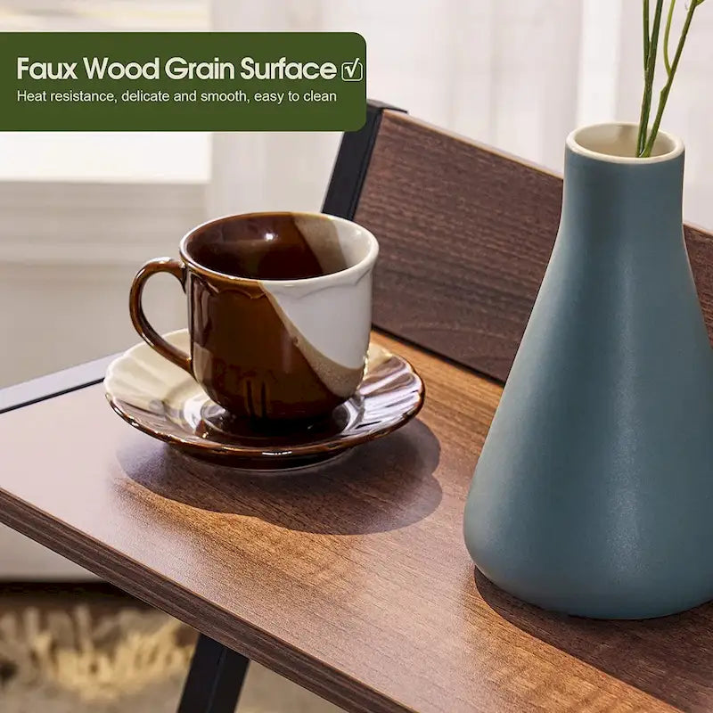 Ivinta Small End Table with Storage, Modern Simplistic Side Table