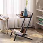 Ivinta Small End Table with Storage, Modern Simplistic Side Table