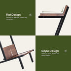 Ivinta Small End Table with Storage, Modern Simplistic Side Table