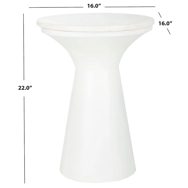 SAFAVIEH Nevada Pedestal End Table - 16 x 16 x 22 - 16Wx16Dx22H