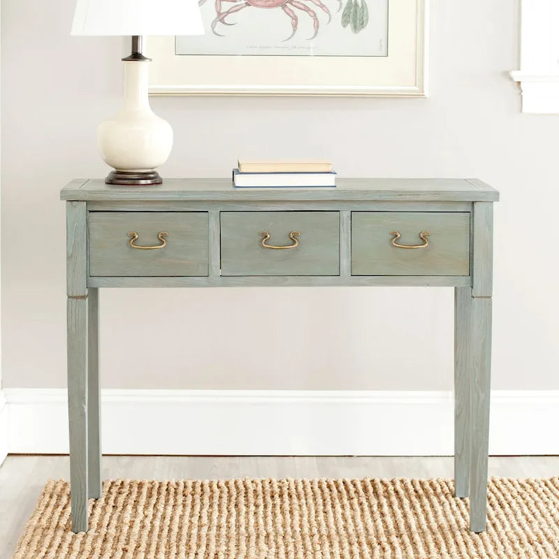 SAFAVIEH Marleine Antiqued Grey Console Table - 39.4 x 14.2 x 31.7 - 39Wx14Dx32H