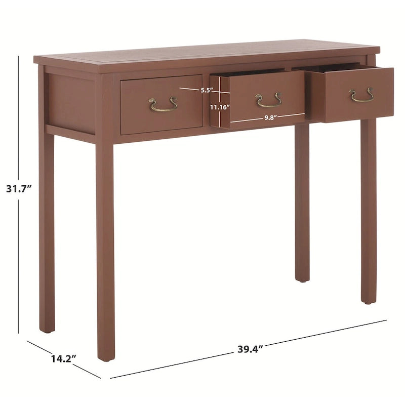 SAFAVIEH Marleine Antiqued Grey Console Table - 39.4 x 14.2 x 31.7 - 39Wx14Dx32H