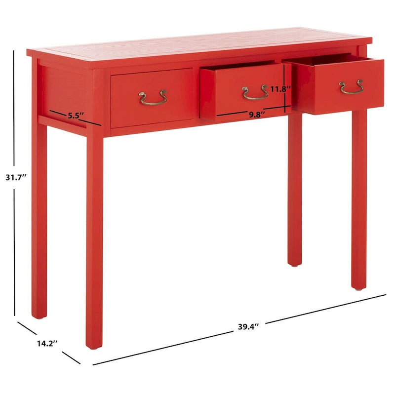 SAFAVIEH Marleine Antiqued Grey Console Table - 39.4 x 14.2 x 31.7 - 39Wx14Dx32H