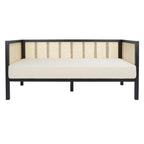 SAFAVIEH Mandie Rattan Sofa - 29 W x 62 D x 30 H - 29Wx62Dx29H