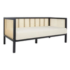 SAFAVIEH Mandie Rattan Sofa - 29 W x 62 D x 30 H - 29Wx62Dx29H