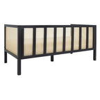 SAFAVIEH Mandie Rattan Sofa - 29 W x 62 D x 30 H - 29Wx62Dx29H