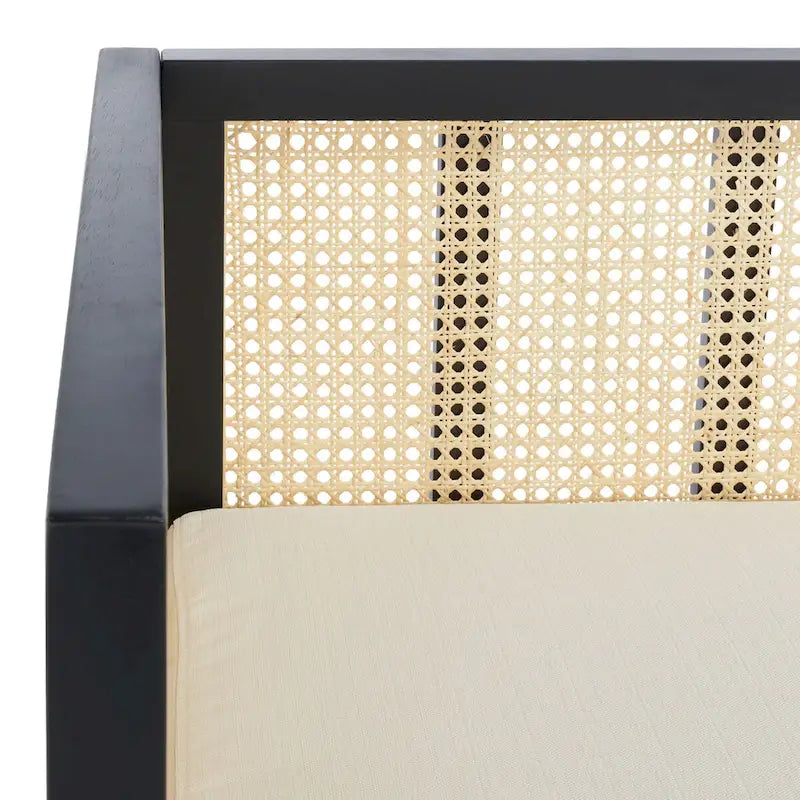 SAFAVIEH Mandie Rattan Sofa - 29 W x 62 D x 30 H - 29Wx62Dx29H