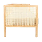 SAFAVIEH Mandie Rattan Sofa - 29 W x 62 D x 30 H - 29Wx62Dx29H