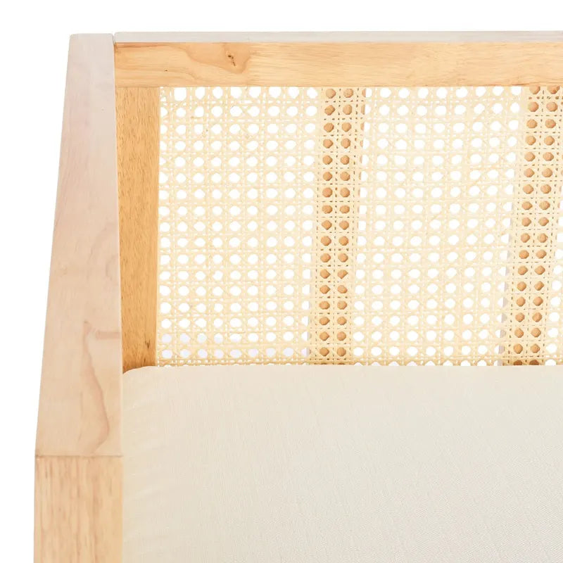 SAFAVIEH Mandie Rattan Sofa - 29 W x 62 D x 30 H - 29Wx62Dx29H