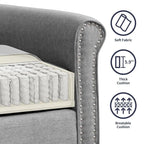 Mixoy Sectional Sleeper Sofa,Single Couch & Loveseat Couch &3 Seater Sofa, DIY Combination for Living Room
