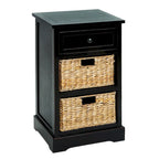 Dana Point 3-drawer Storage Wood Side Table Nightstand