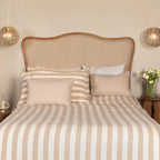 Oak & Linen Headboard