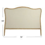 Oak & Linen Headboard