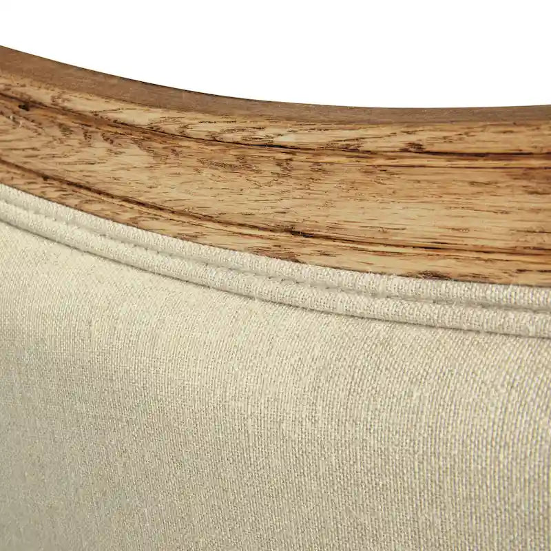 Oak & Linen Headboard