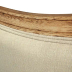 Oak & Linen Headboard