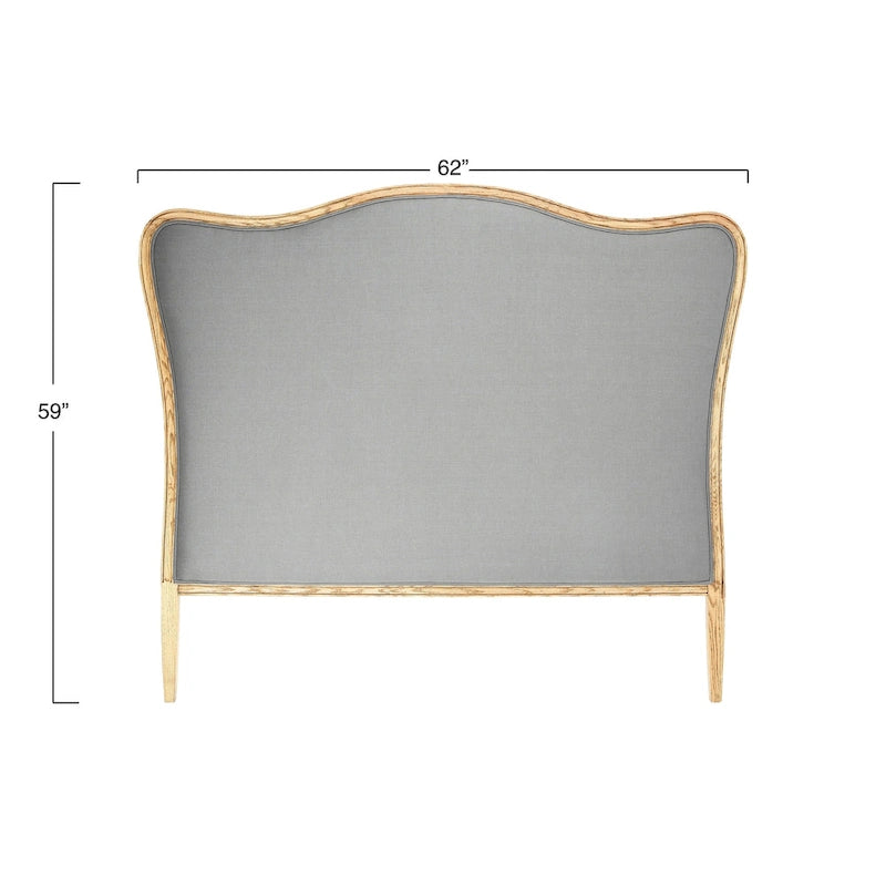Oak & Linen Headboard