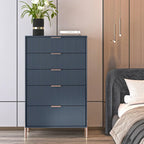 Modern 30 5-Drawer Chest with Metal Handles