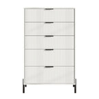 Modern 30 5-Drawer Chest with Metal Handles
