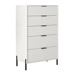 Modern 30 5-Drawer Chest with Metal Handles