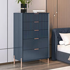 Modern 30 5-Drawer Chest with Metal Handles