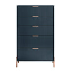 Modern 30 5-Drawer Chest with Metal Handles