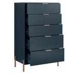 Modern 30 5-Drawer Chest with Metal Handles
