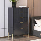 Modern 30 5-Drawer Chest with Metal Handles