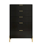 Modern 30 5-Drawer Chest with Metal Handles