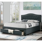 Fully Upholstered California King Bed with1 Underbed Drawer