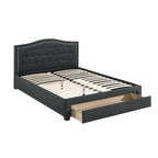 Fully Upholstered California King Bed with1 Underbed Drawer