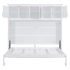 Queen Size Murphy Bed Wall Bed with Top Cabinets