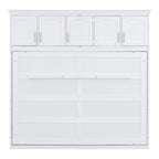 Queen Size Murphy Bed Wall Bed with Top Cabinets