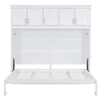 Queen Size Murphy Bed Wall Bed with Top Cabinets