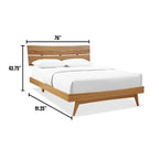 Sarah California King Platform Bed, Golden
