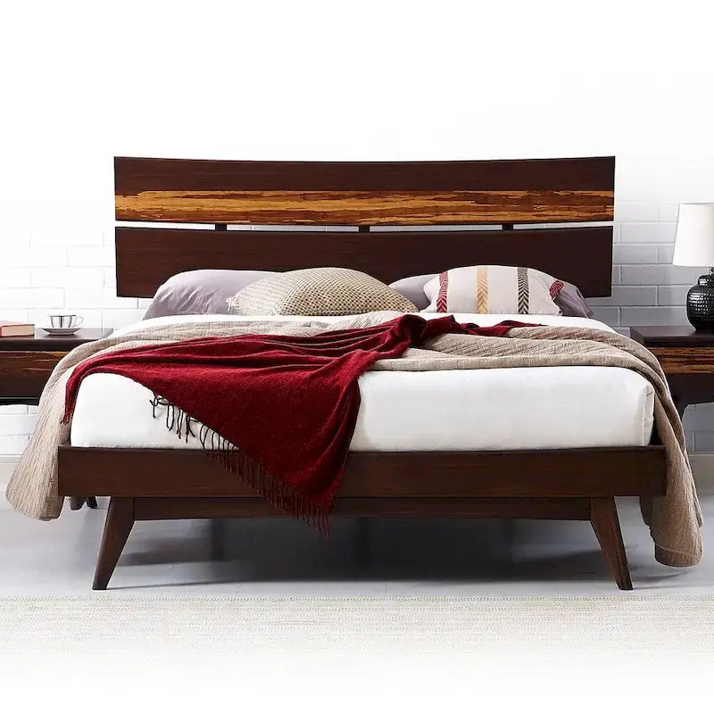 Sarah California King Platform Bed, Golden