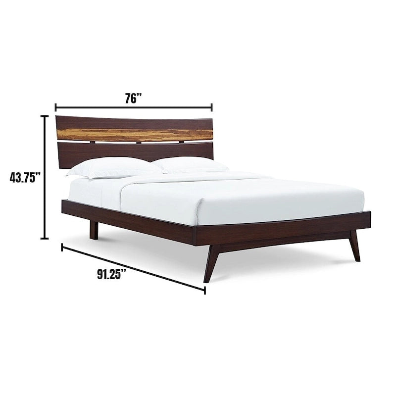 Sarah California King Platform Bed, Golden