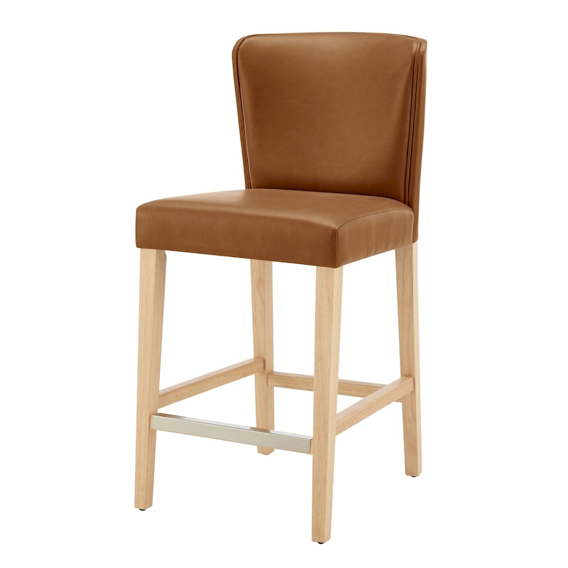 Albie KD Faux Leather Counter Stool