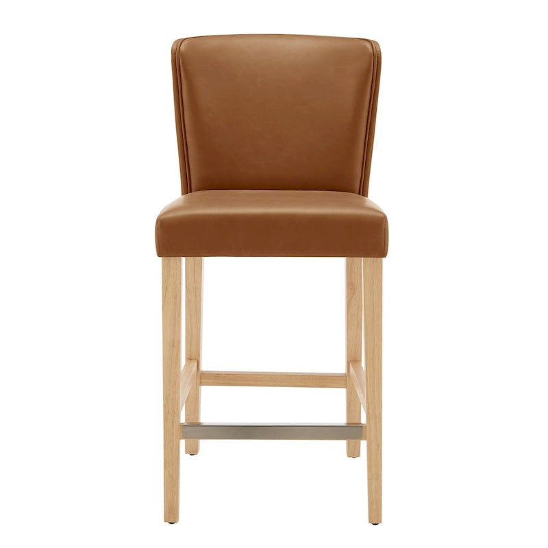 Albie KD Faux Leather Counter Stool