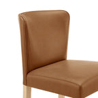 Albie KD Faux Leather Counter Stool