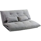 Modern Adjustable Ergonomic Fabric-Covered Sofa Bed Chair with Metal Frame