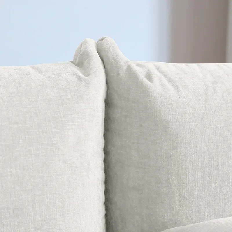 Modern Chenille Upholstery 3 Pieces Sofa Sets for Living Room Include Armchair, Loveseat,Three Seaters Couch And Ottoman