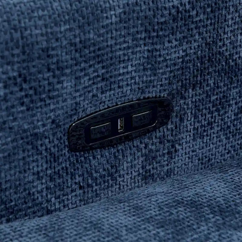 Olmas 33.5W Power Swivel Glider Recliner with USB Charger Set Of 2