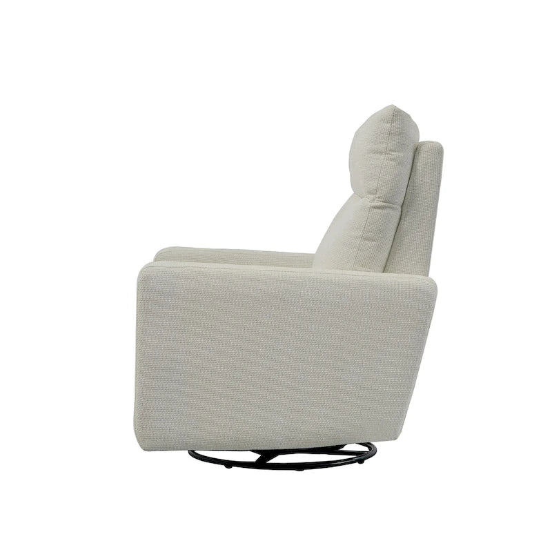 Olmas 33.5W Power Swivel Glider Recliner with USB Charger Set Of 2