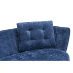 Upholstered Couch with Golden Metal Legs Club Loveseat Sofa for Living Reading Room ,Bedroom ,Apartment, Small Space Dorm